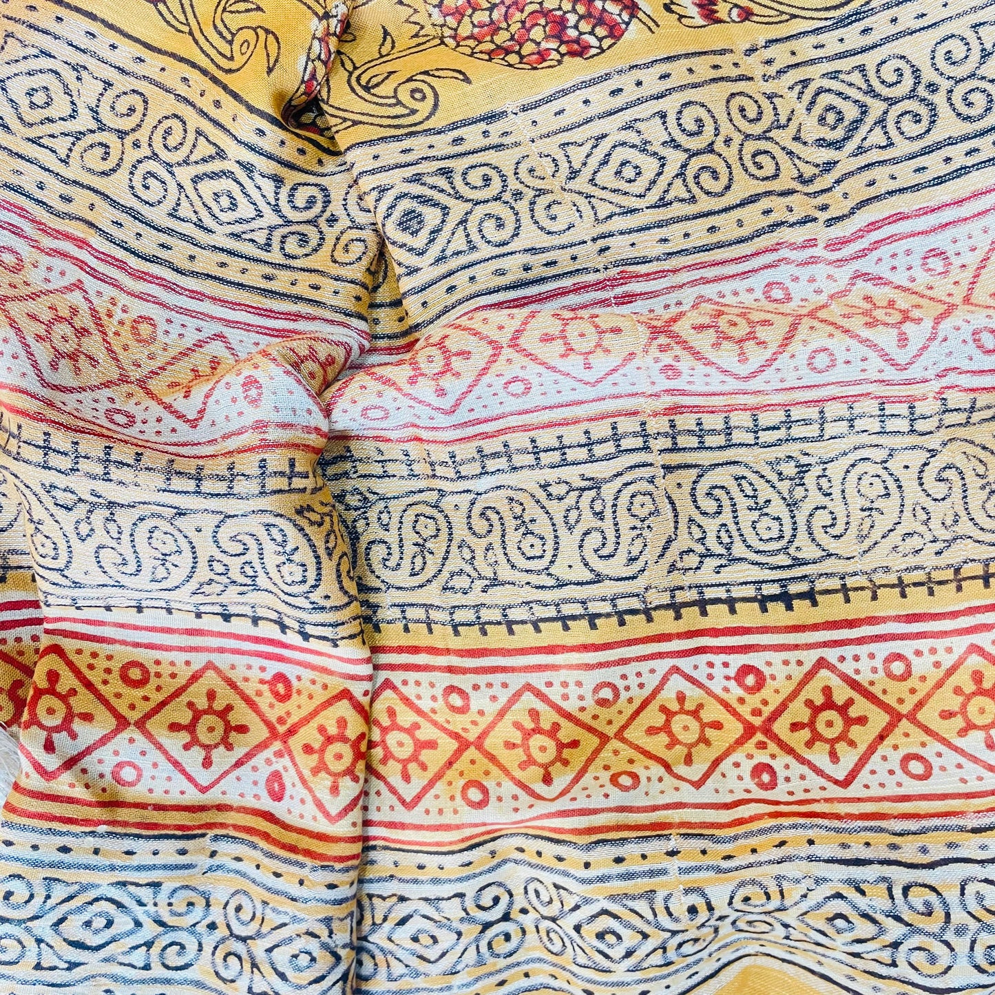 Soft Organic Linen Cotton Saree (BROWN)