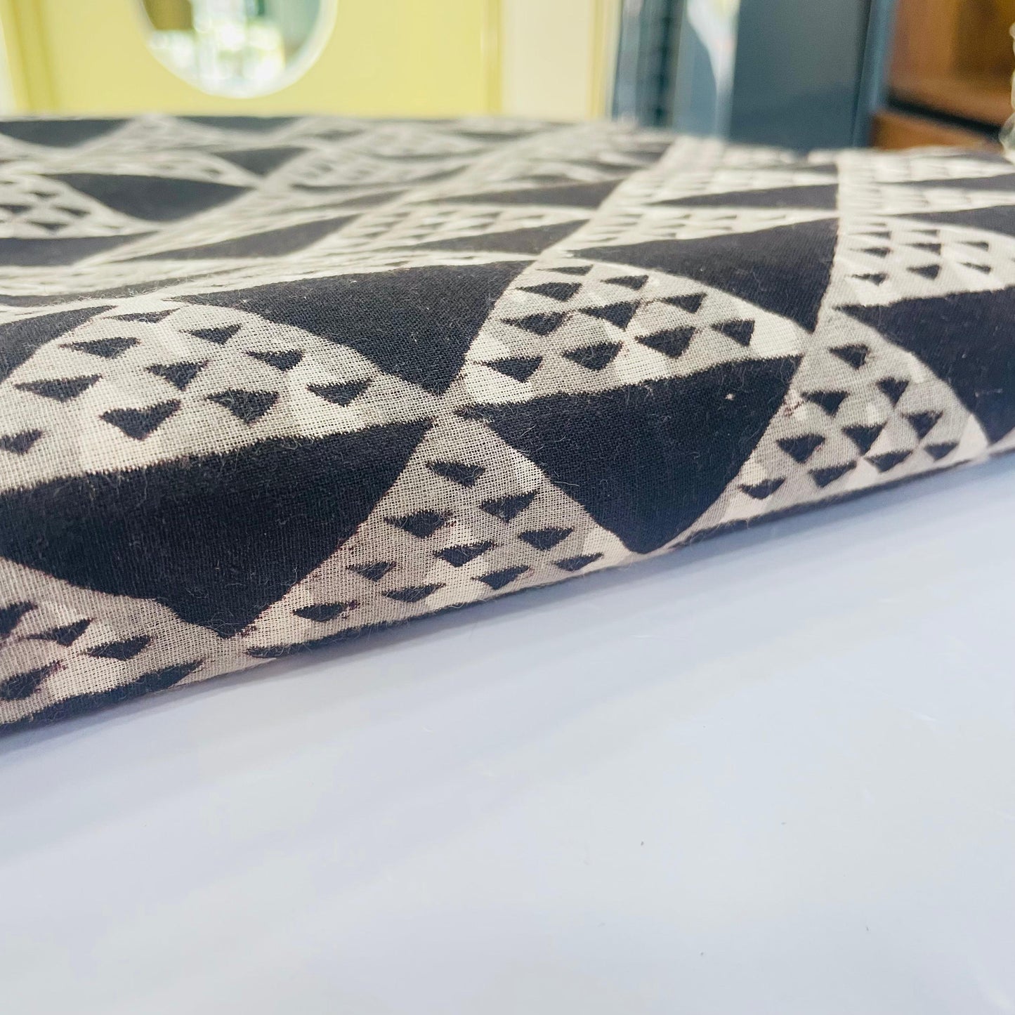 Soft Bagru Handblock printed Mulmul Cotton saree (DARK BROWN)