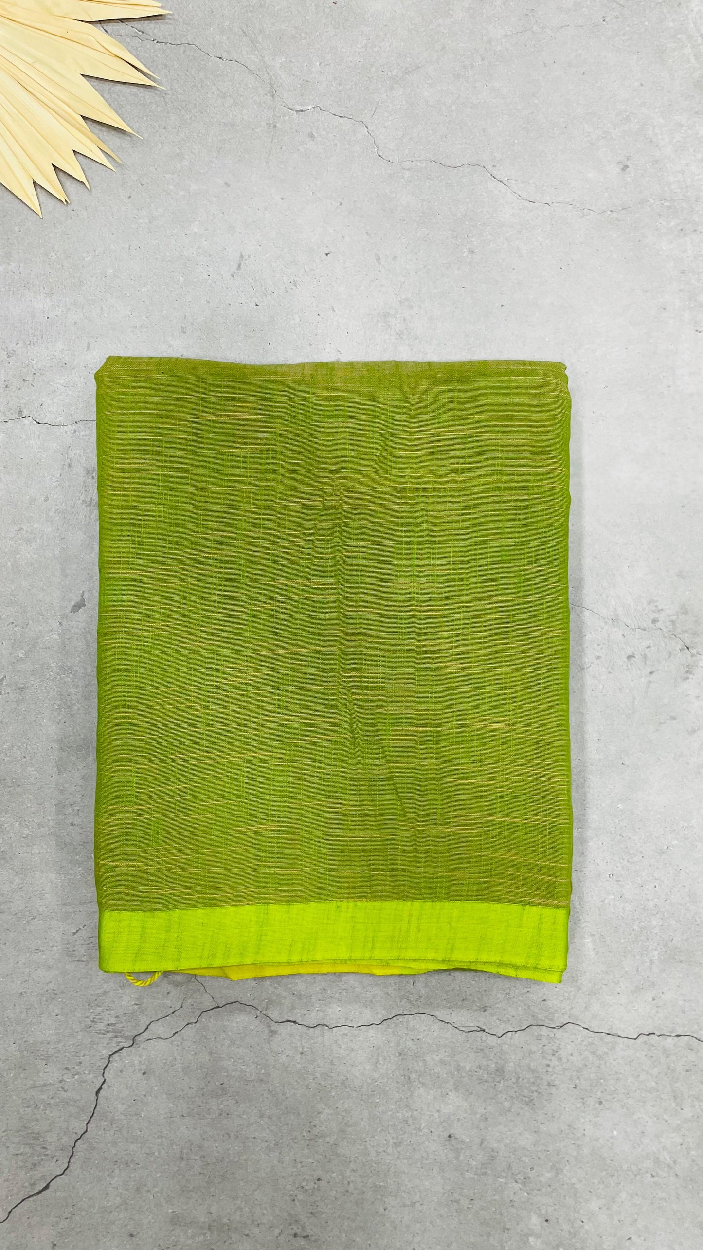 Bengal Cotton Saree (GREEN)