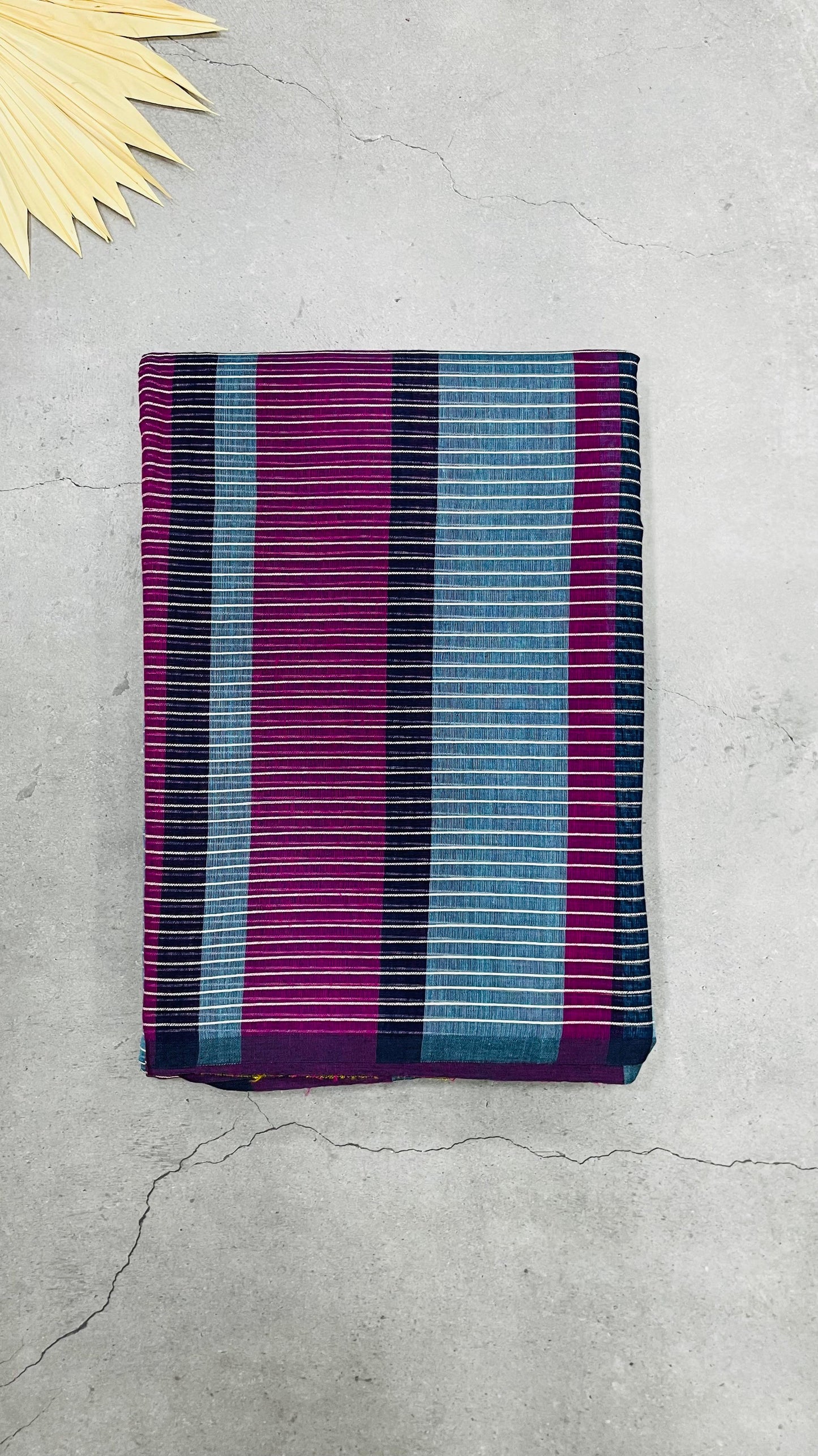 Bengal Cotton Saree with Thread Weaving (PURPLE)