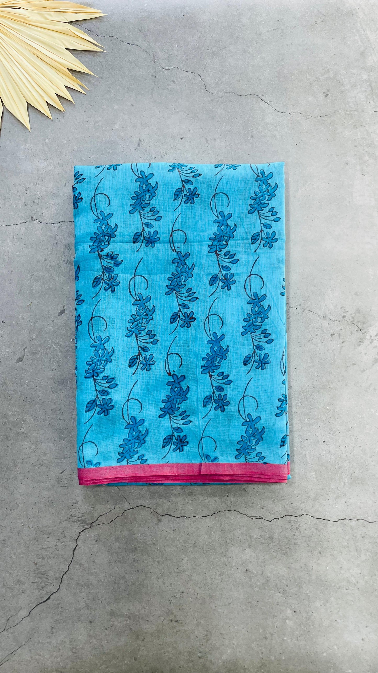 Bengal Cotton Saree (BLUE)