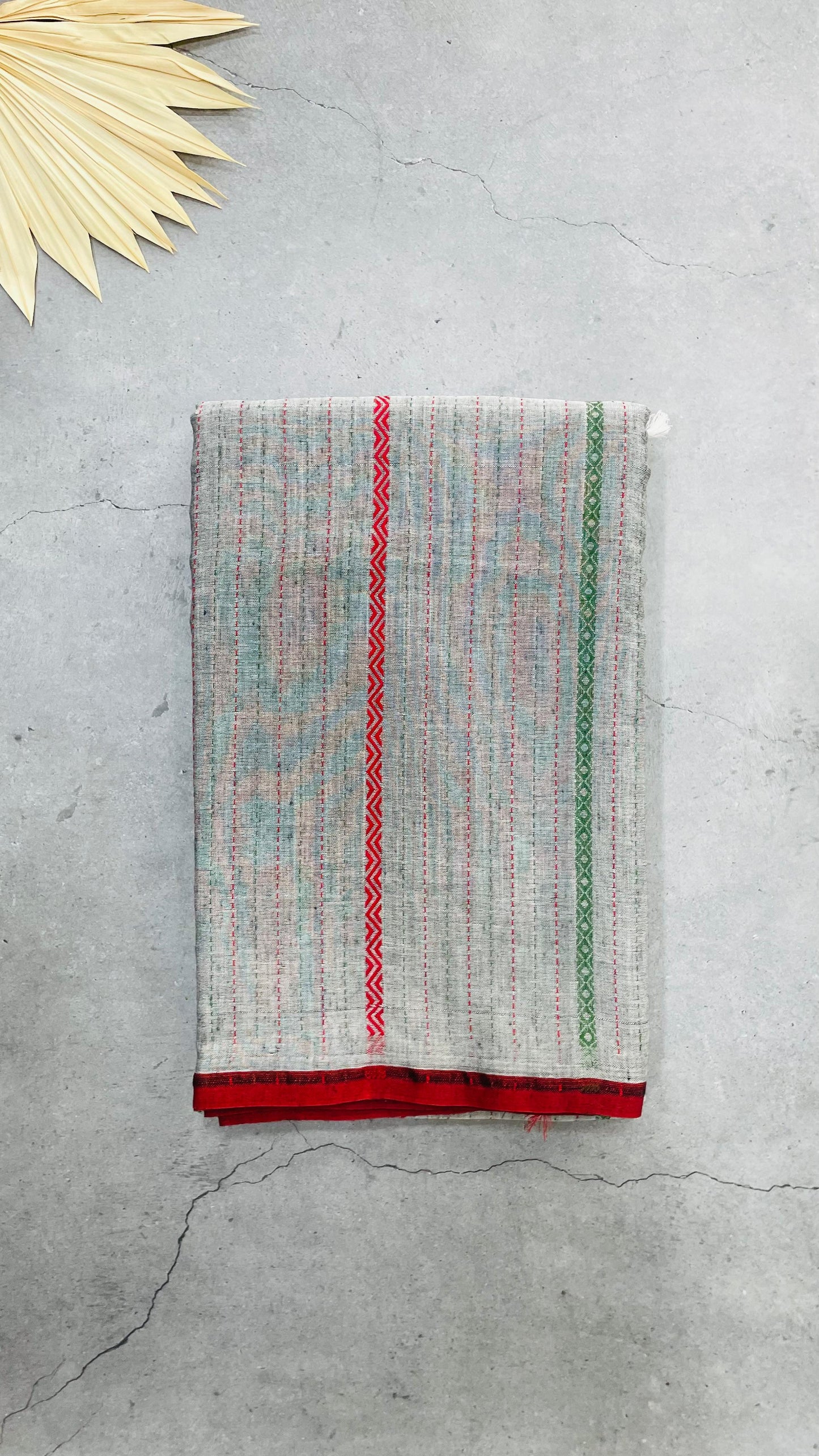 Soft Bengal Cotton Saree with Jamdani Pallu (GREY)