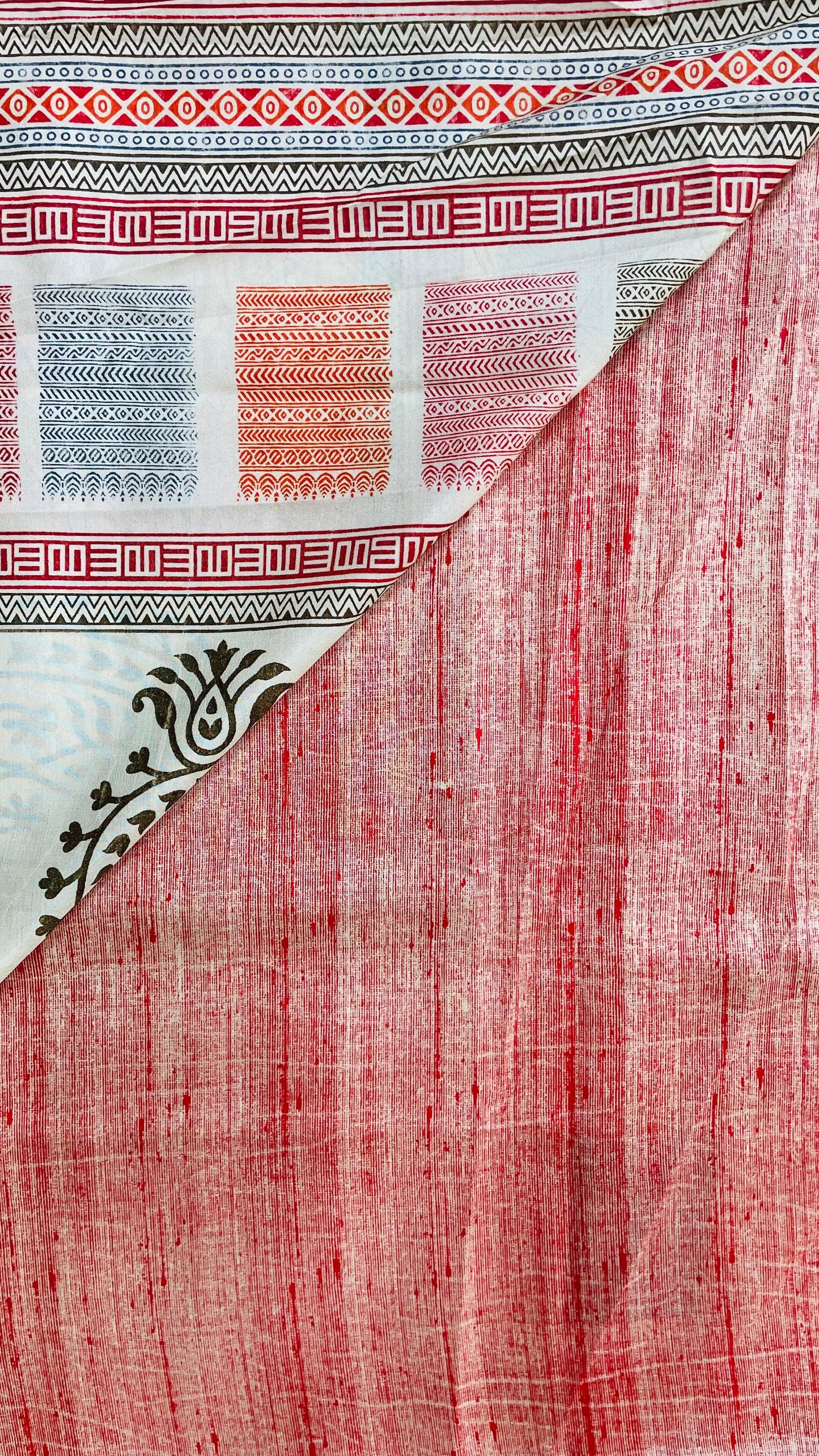 Soft Digital Printed Kashmiri Katan Silk Saree (OFF WHITE)