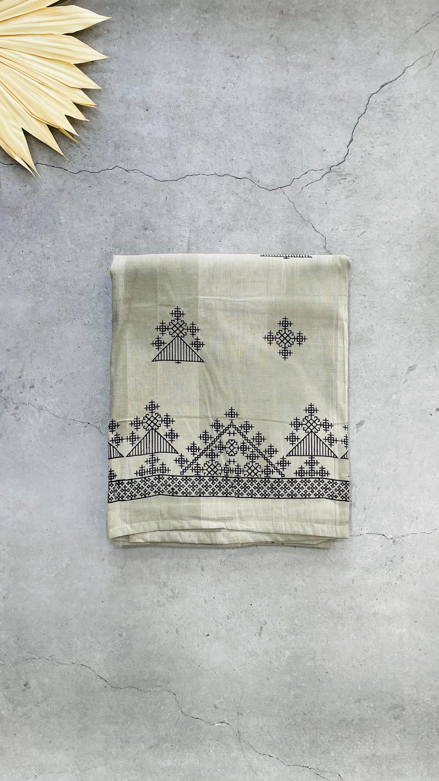 South Cotton Salwar Suit (GREY & BLACK)