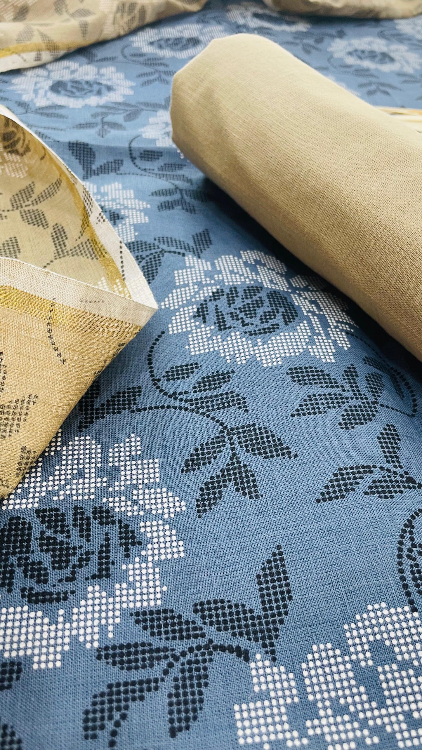 South Cotton Salwar Suit (BLUE)
