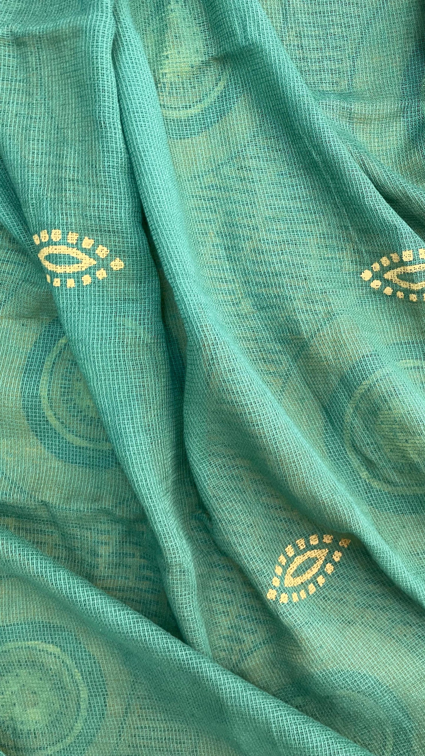 Pure Ajrak Salwar Suit with hand crafted Dupatta (GREEN & MUSTRAD)