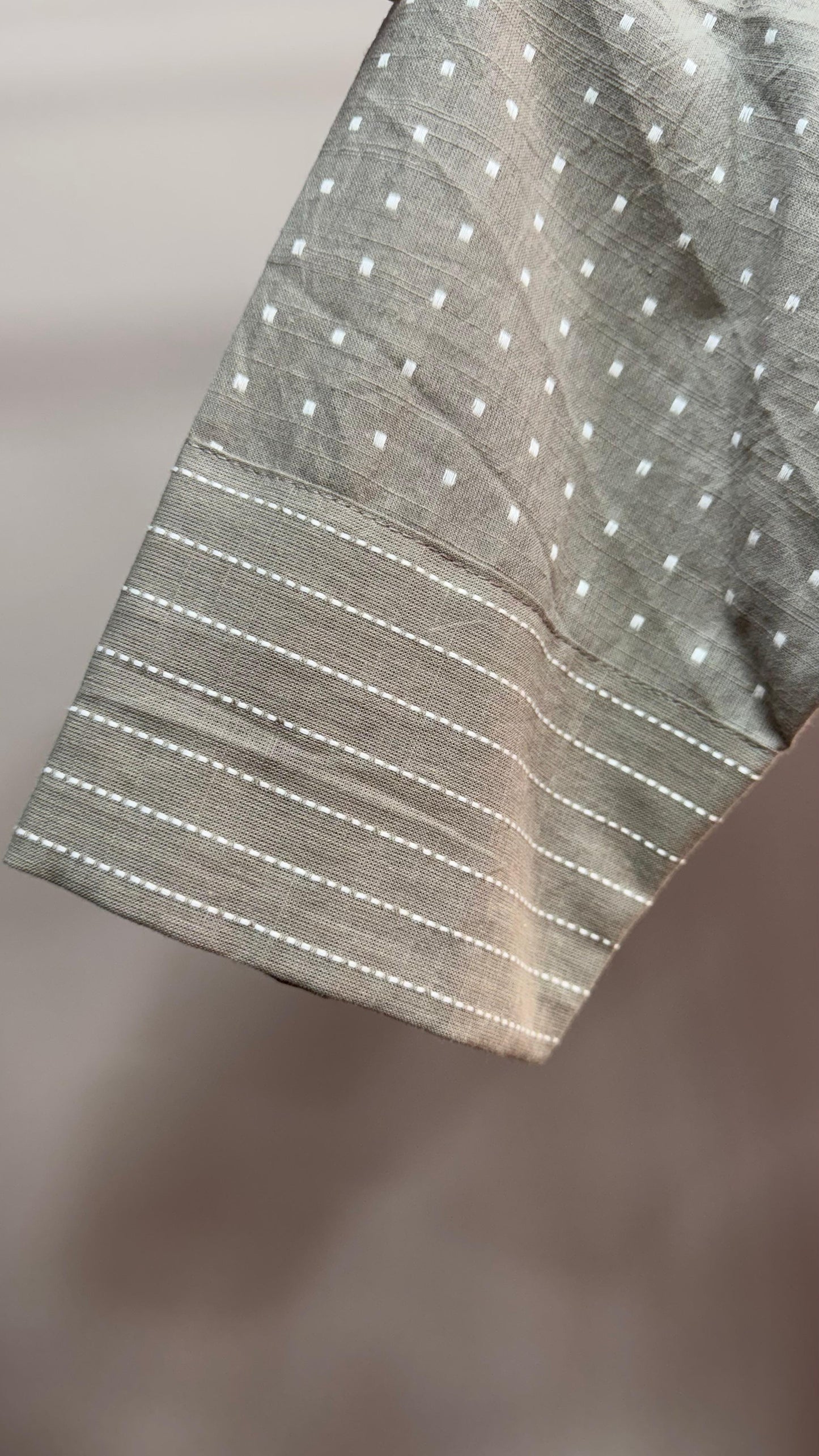 Soft Cotton Woven Kurti (GREY)