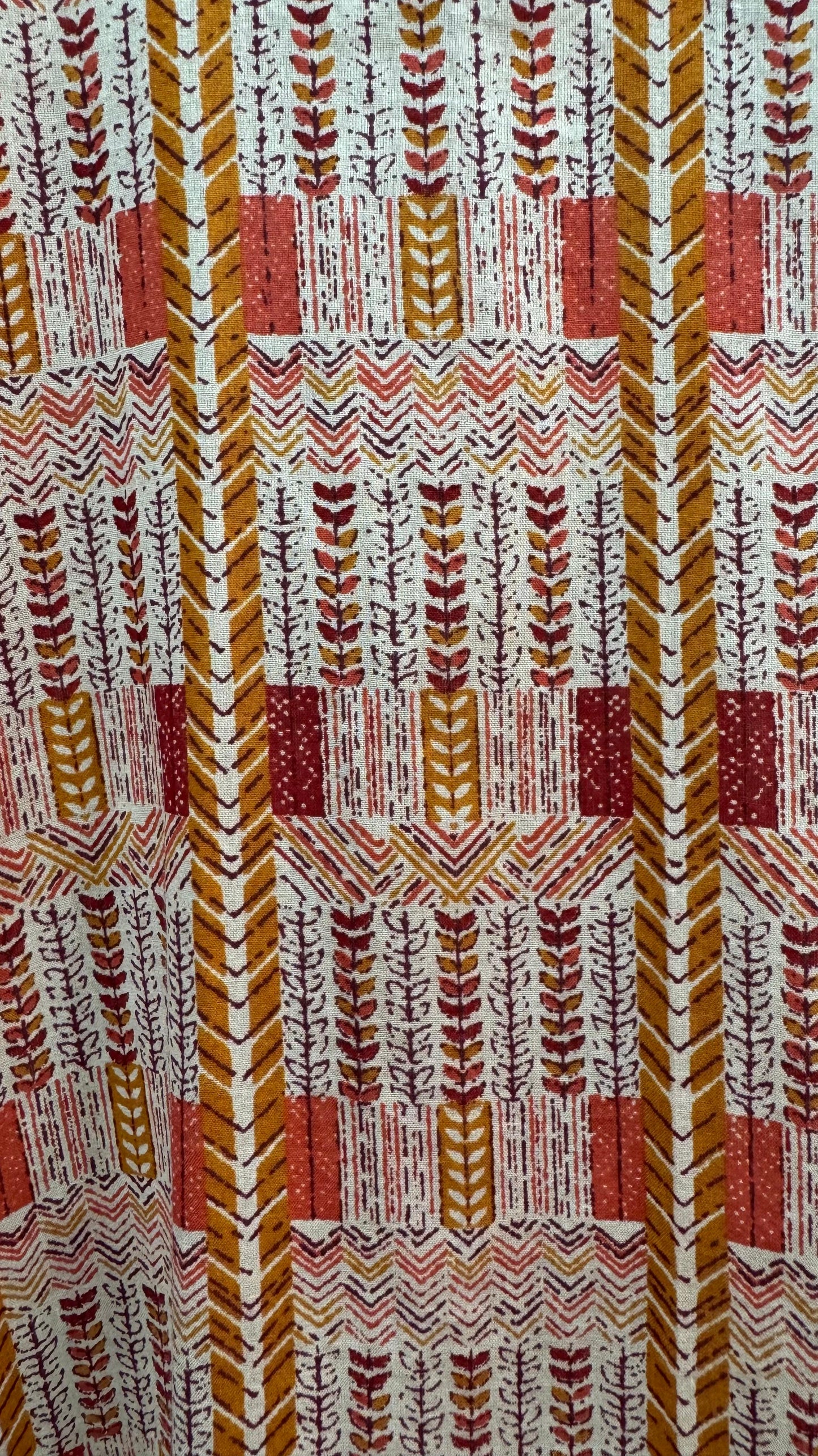 Abstract Print Mulmul Kurti (MULTICOLOUR)