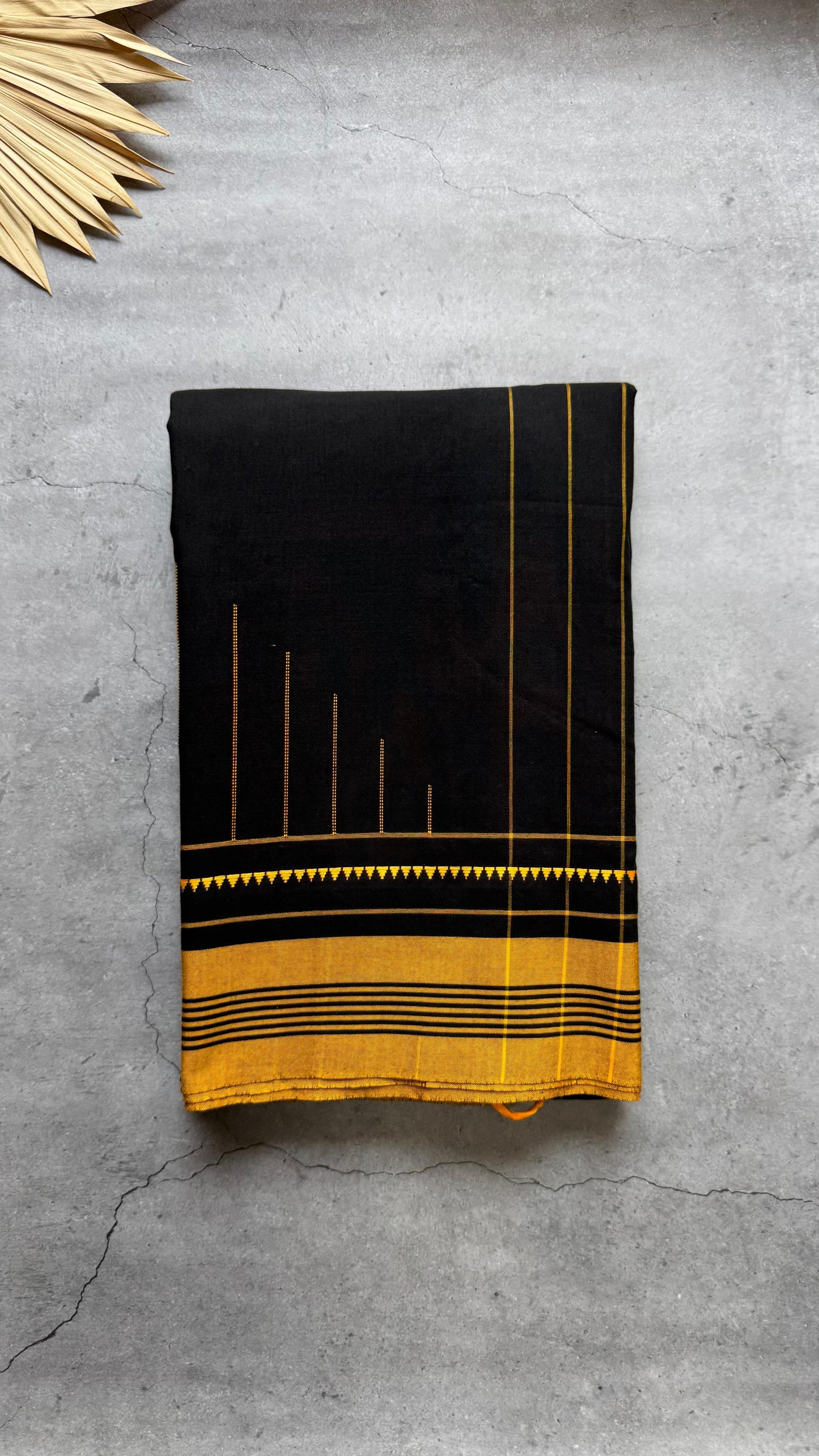 Premium Handwoven Soft Cotton Jamdani Saree (LUXURY BLACK)