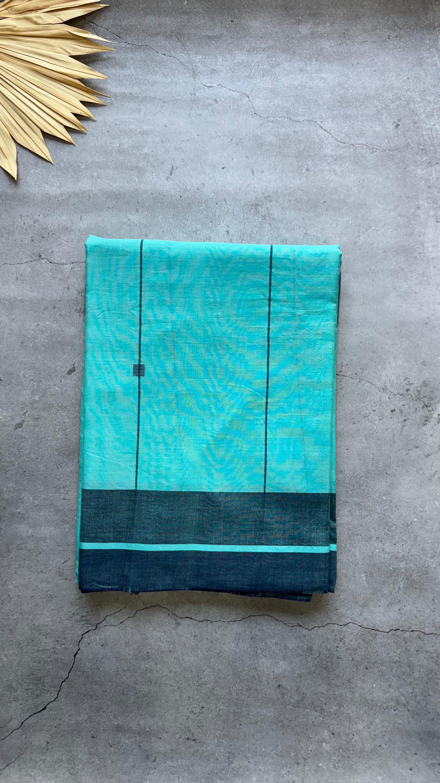 Premium Handwoven Soft Cotton Jamdani Saree (LIGHT BLUE)