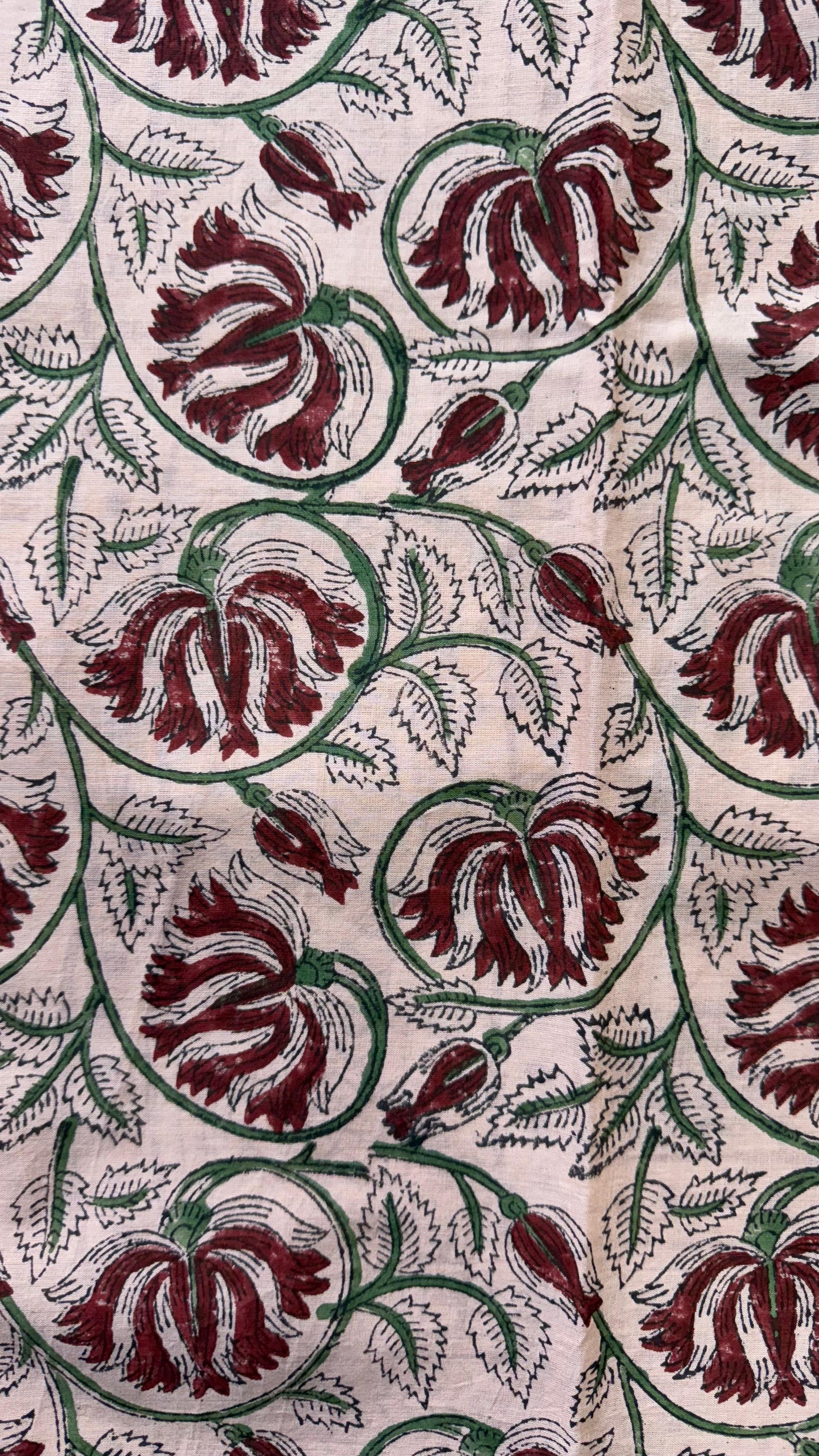 Soft Block Printed Mulmul Cotton Saree (WARM PINK)