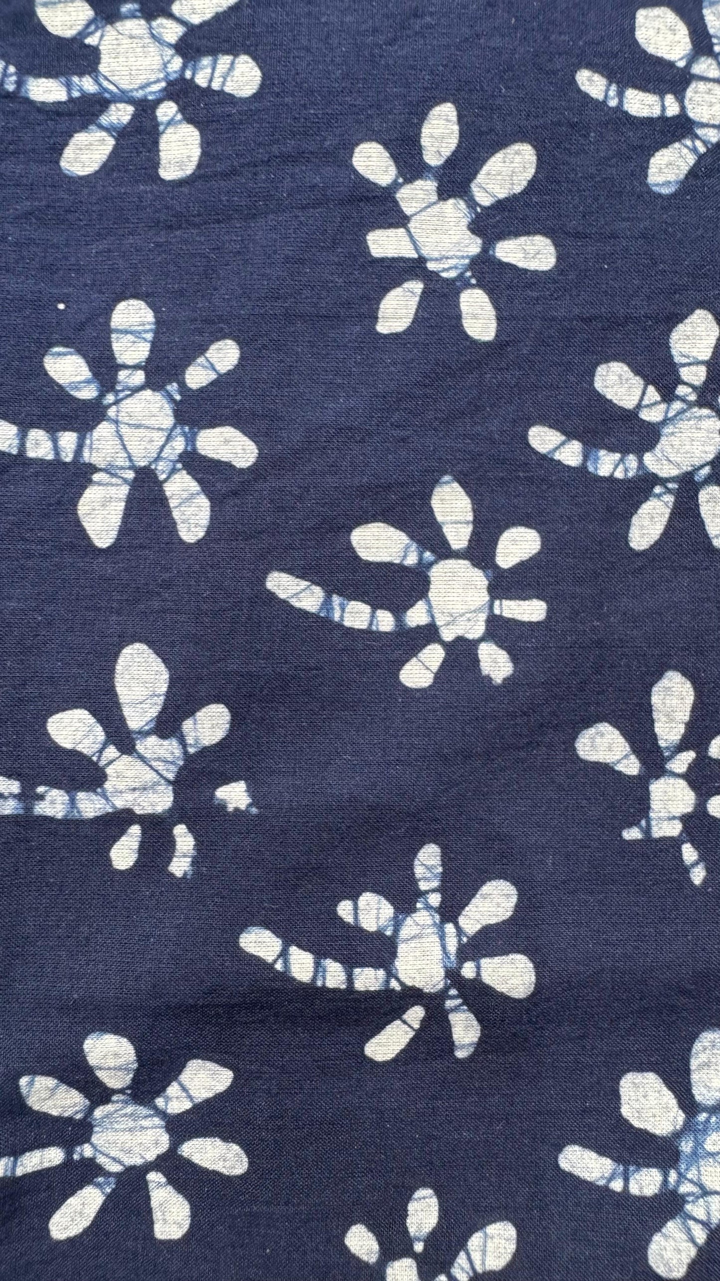 Soft Block Printed Cotton Salwar Suit with Mul Dupatta (DARK BLUE)