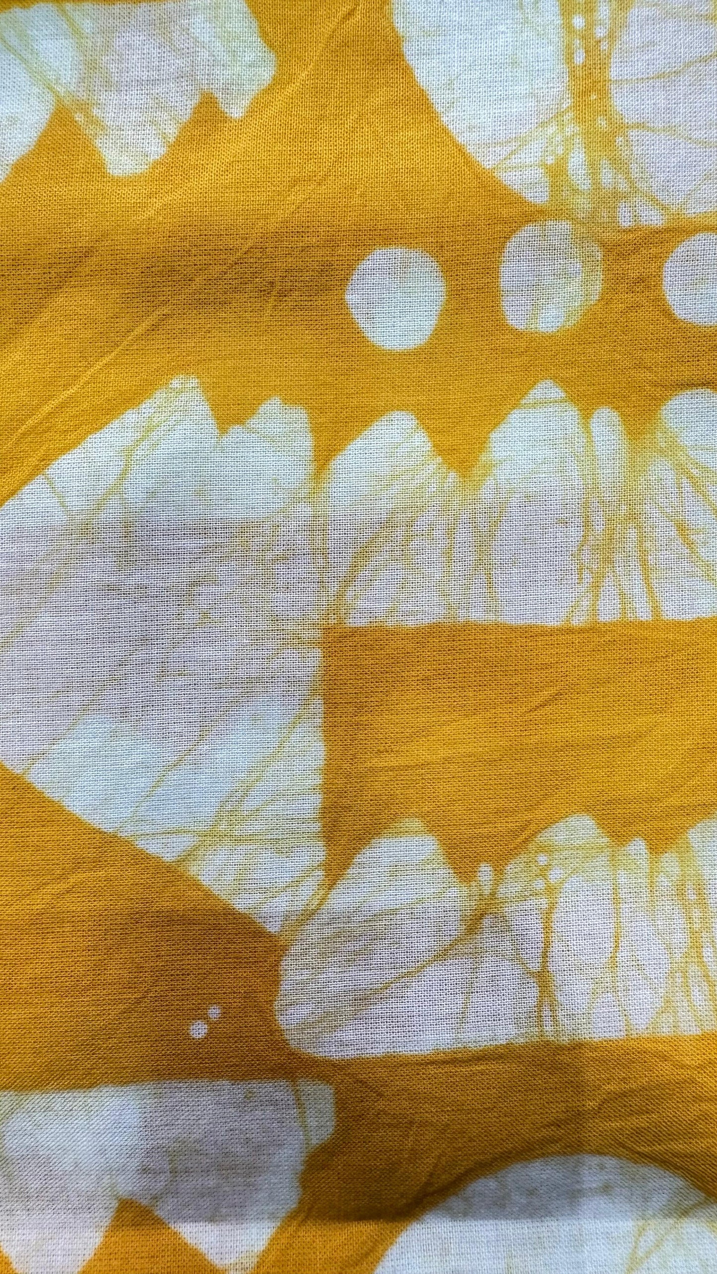 Soft Block Printed Cotton Salwar Suit with Mul Dupatta (VIBRANT YELLOW)