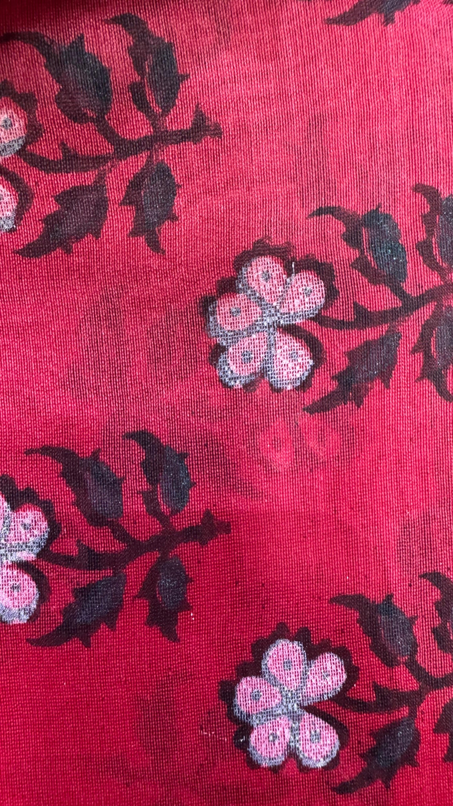 Maheshwari Silk Cotton Salwar Suit (RED)