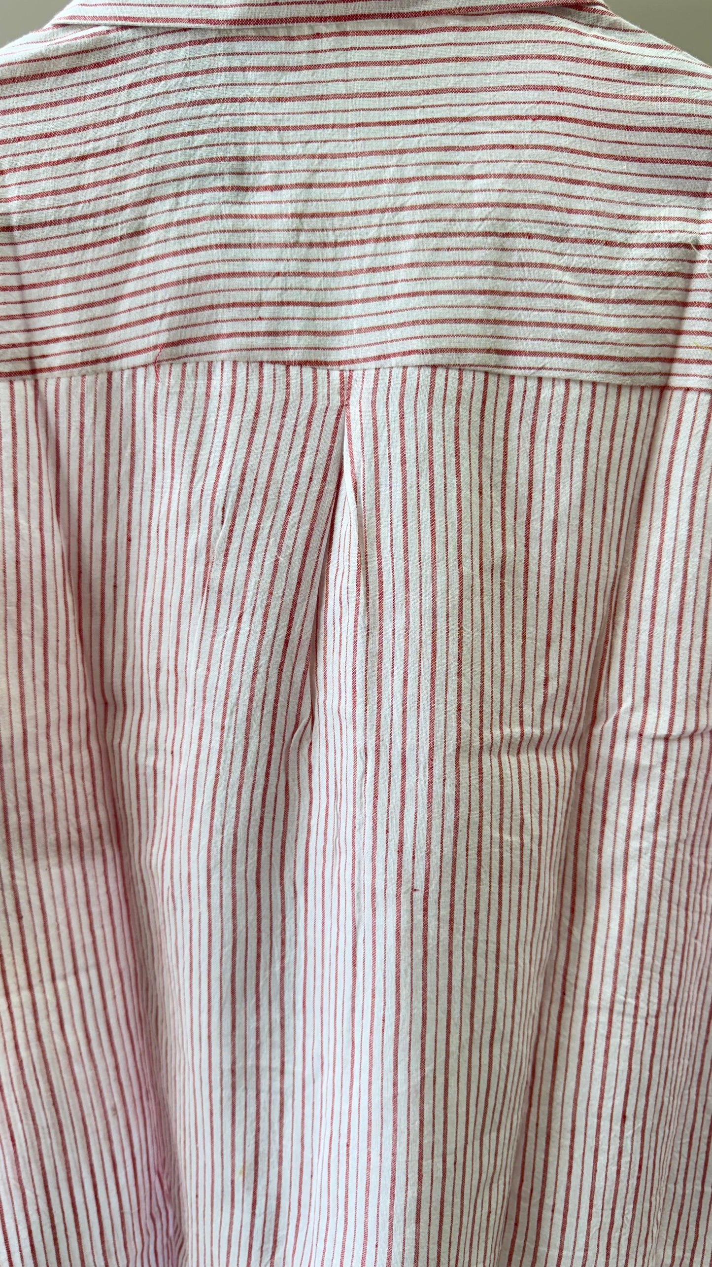 Collared Boxy Fit Stripe Shirt for Women (PINK)