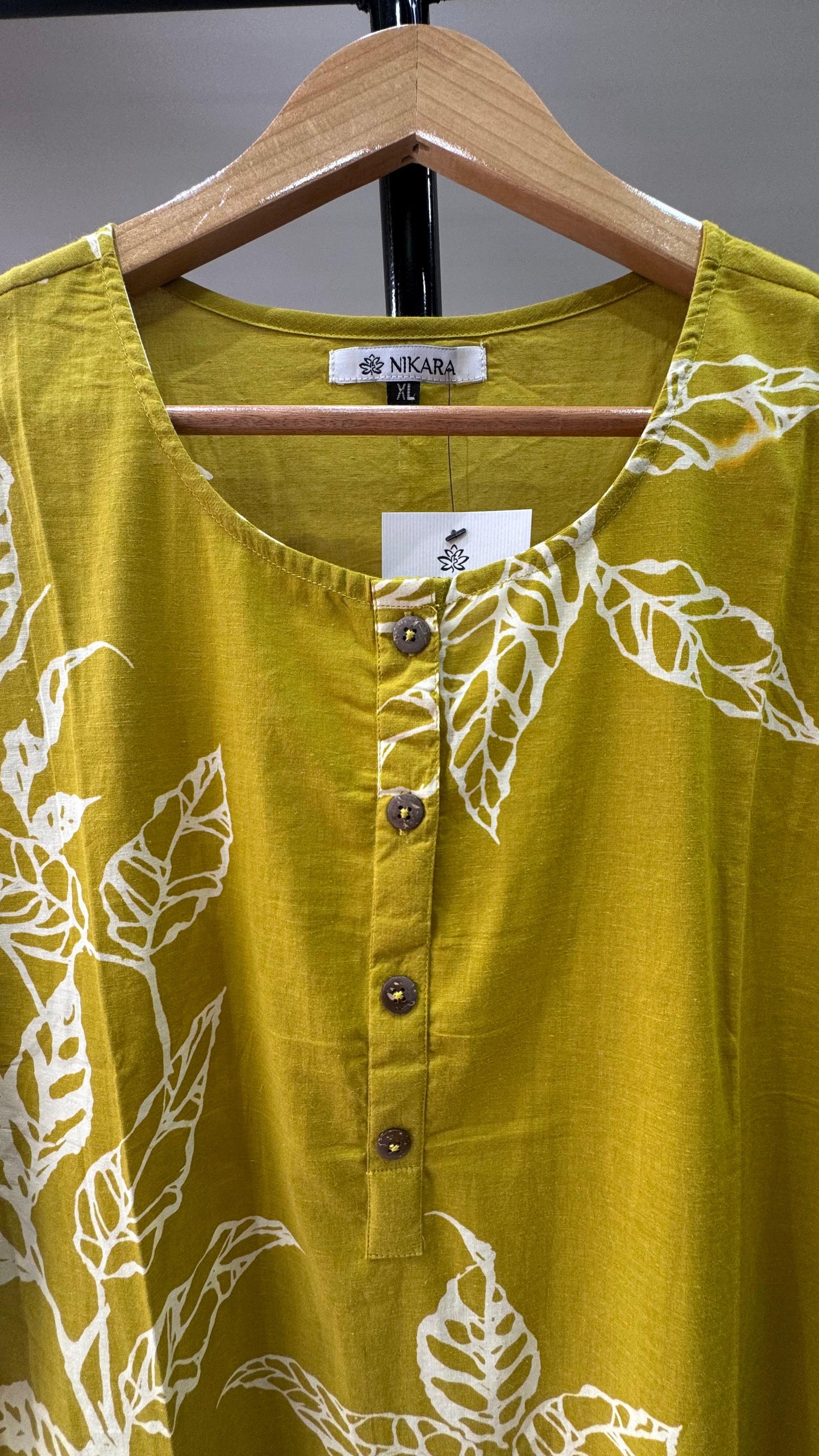 Soft Cotton Floral Printed Kurti (GREEN)