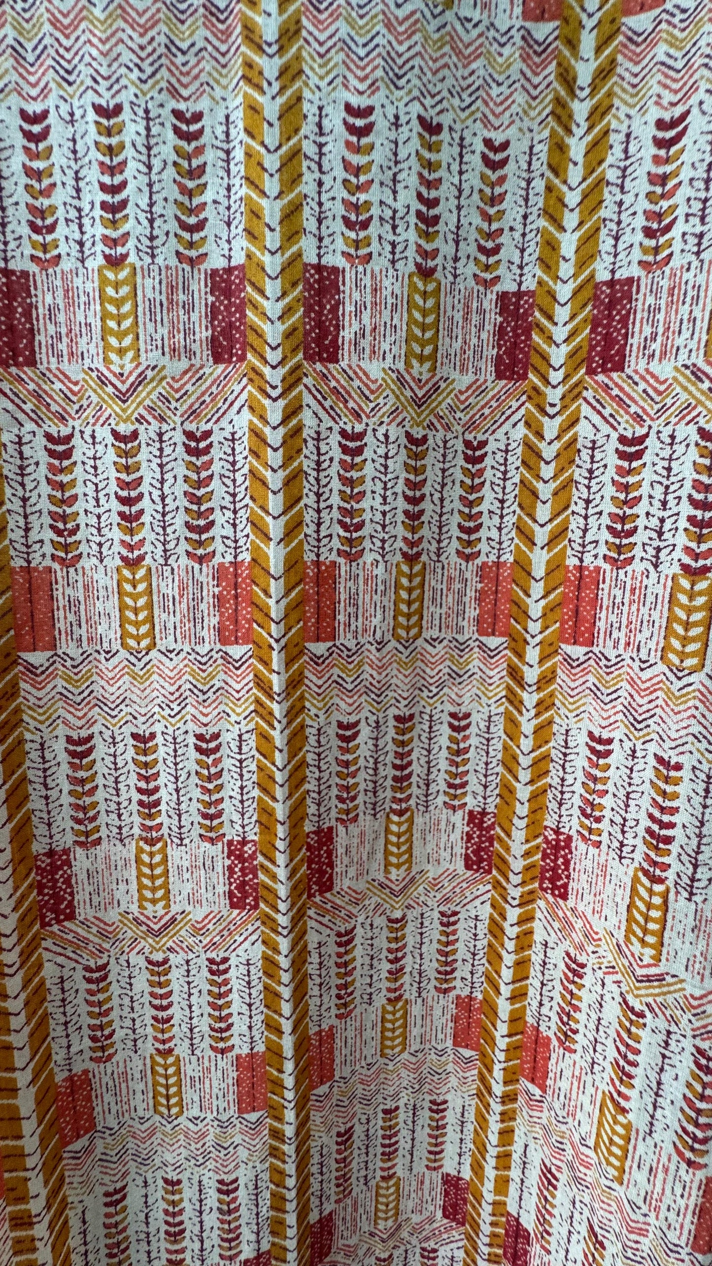 Abstract Print Mulmul Kurti (MULTICOLOUR)