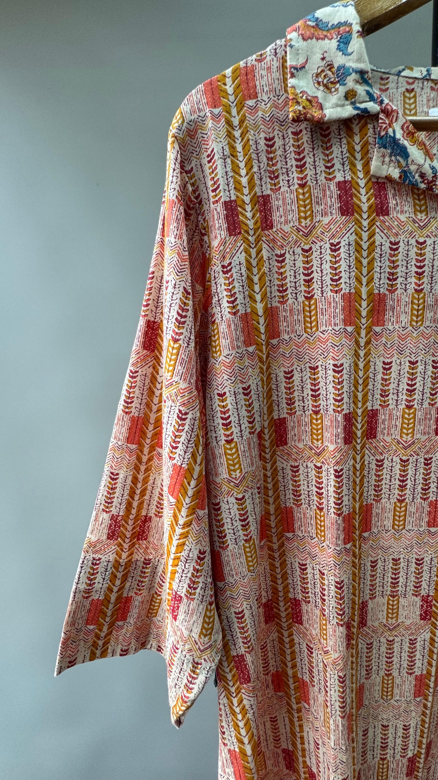 Abstract Print Mulmul Kurti (MULTICOLOUR)