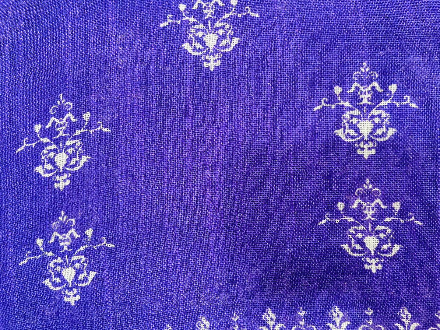 Soft Organic Linen Cotton Saree (PURPLE)