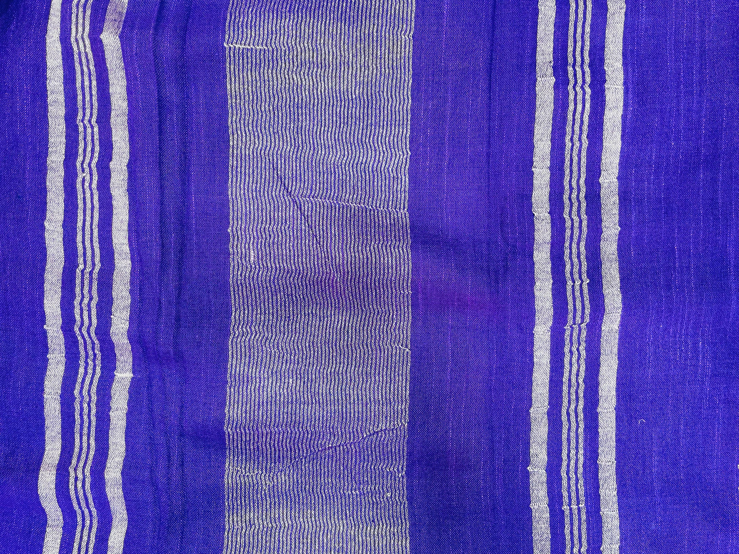 Soft Organic Linen Cotton Saree (PURPLE)