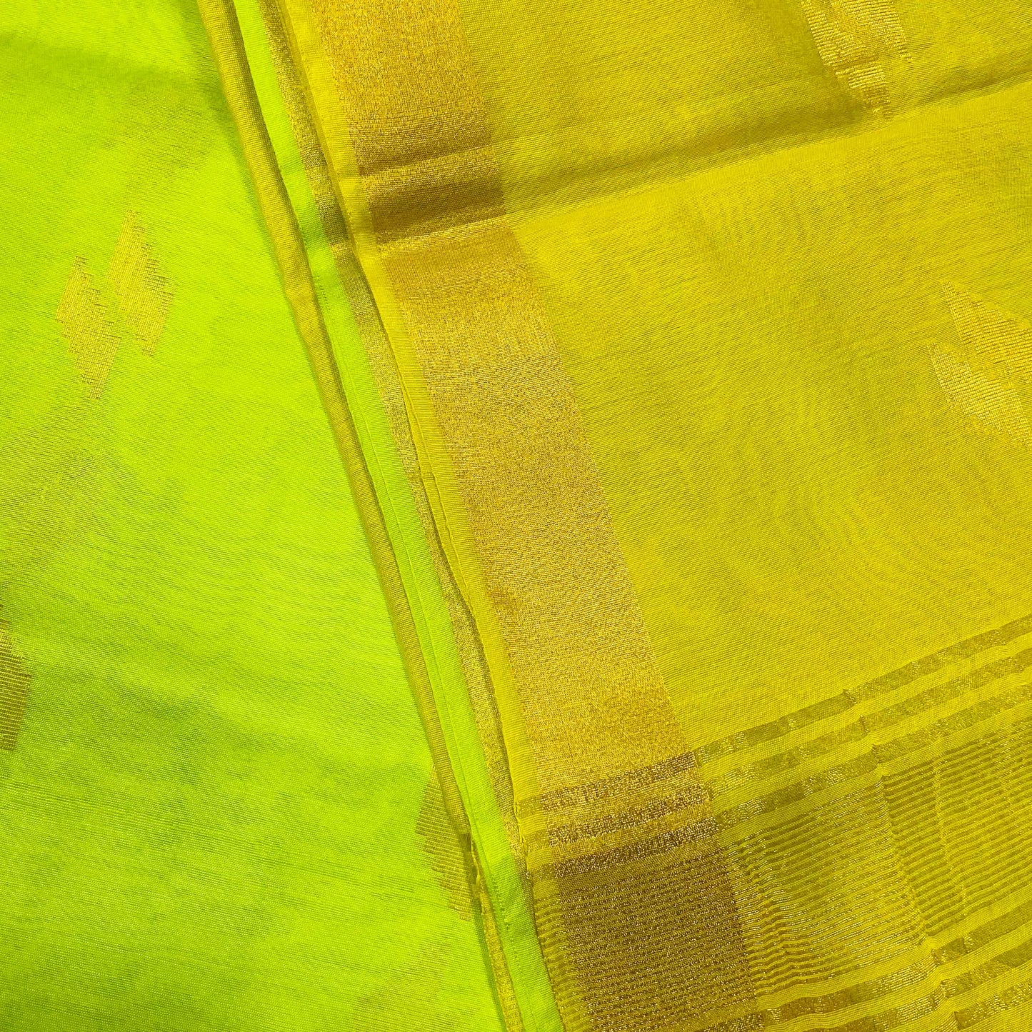 Soft Silk Cotton Saree (GREEN)