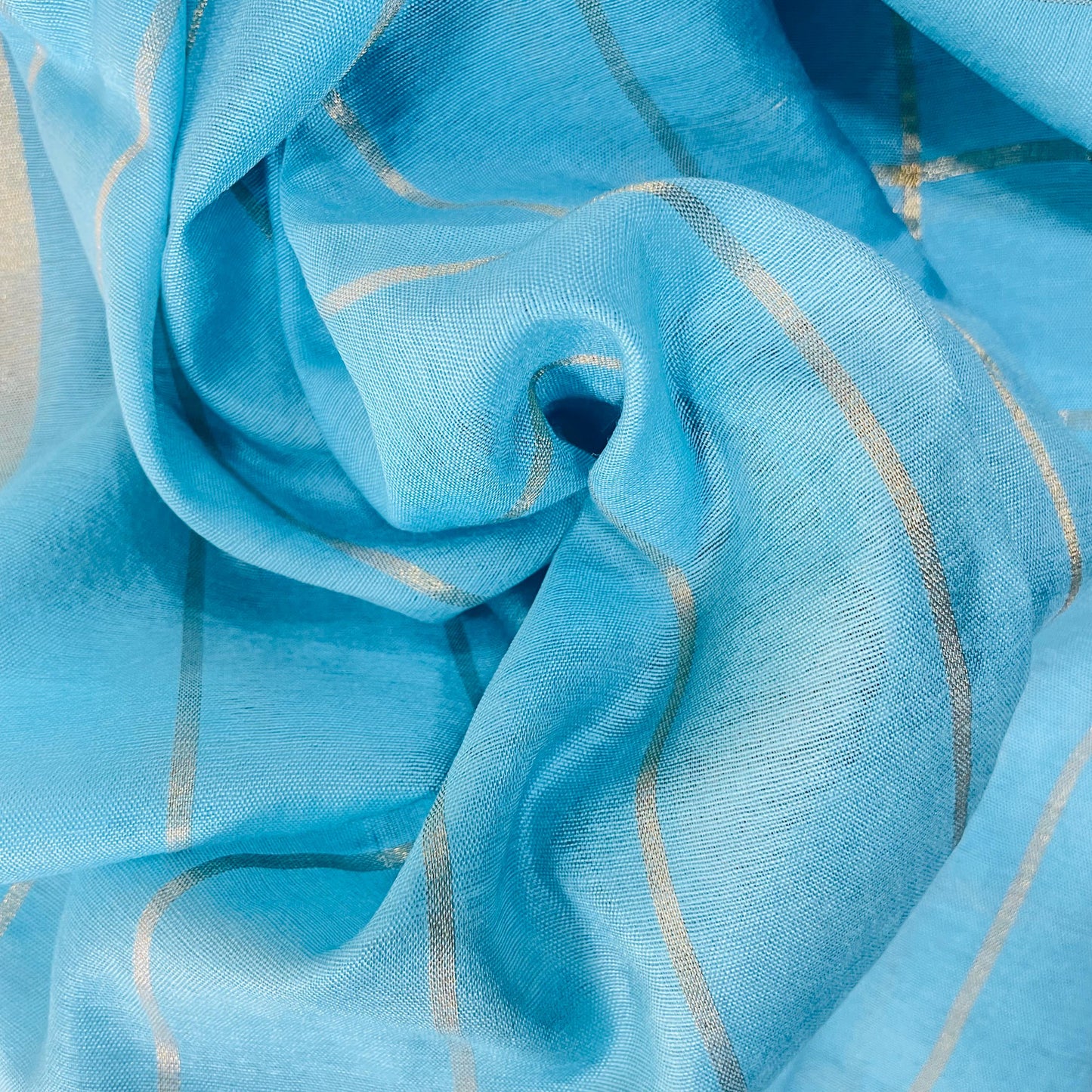 Soft Silk Cotton Saree (BLUE)