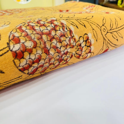 Soft Organic Linen Cotton Saree (BROWN)
