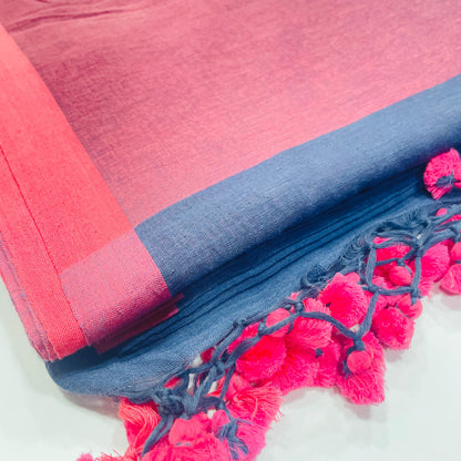 Bengal Cotton Saree (GREY)