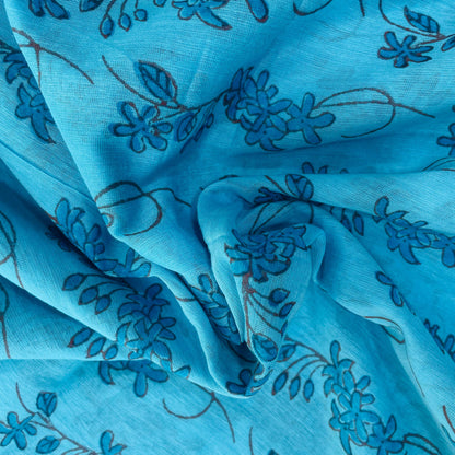 Bengal Cotton Saree (BLUE)