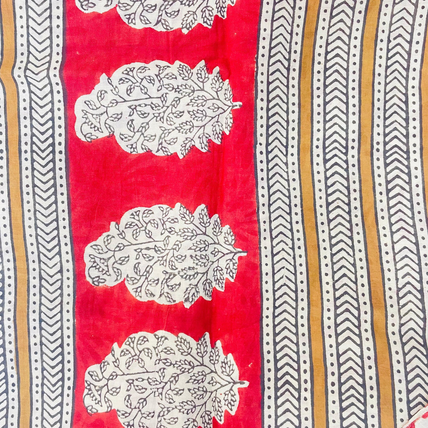 Soft Bagru Handblock printed Mulmul Cotton saree (BLACK & OFF WHITE)