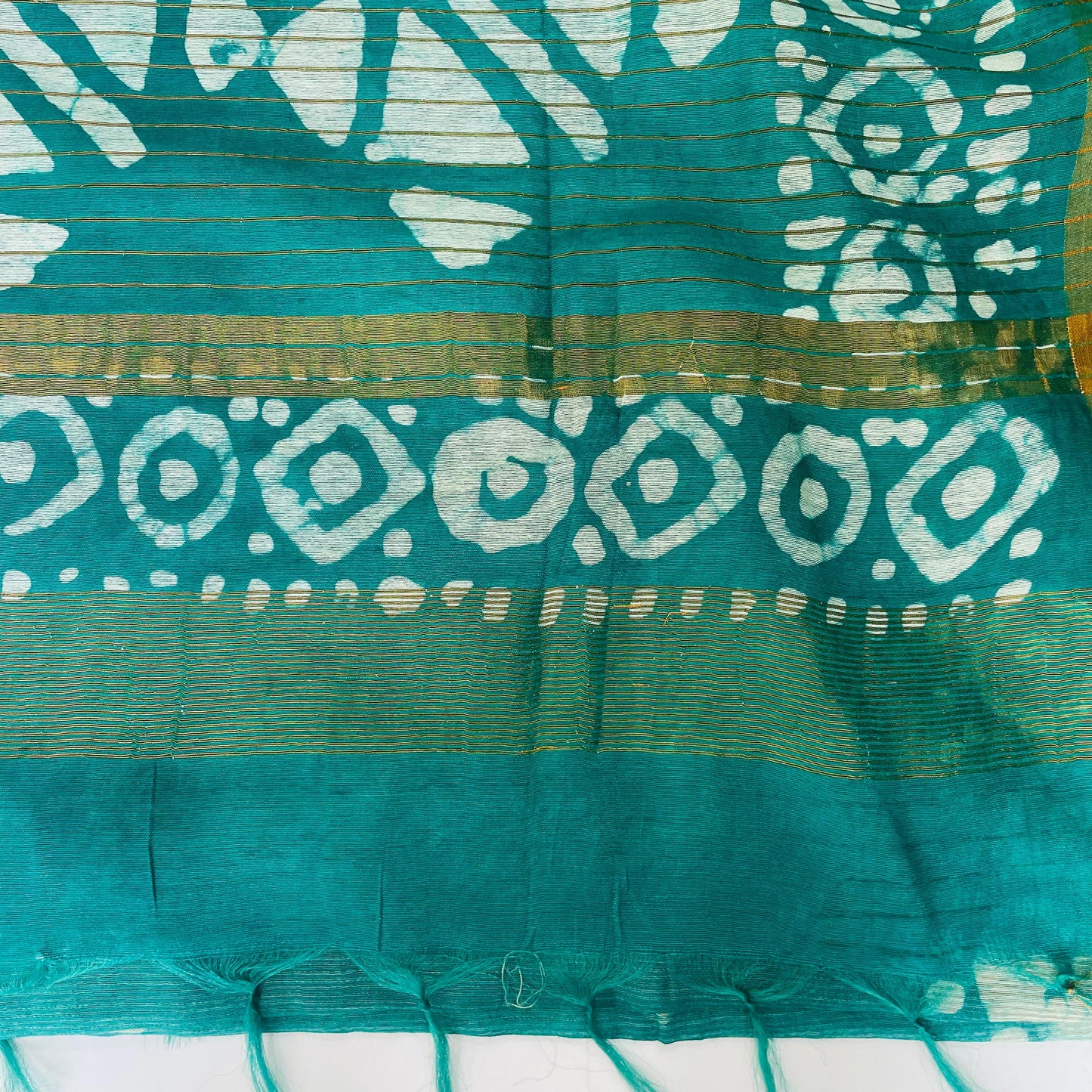 Soft Silk Cotton Saree (GREEN)