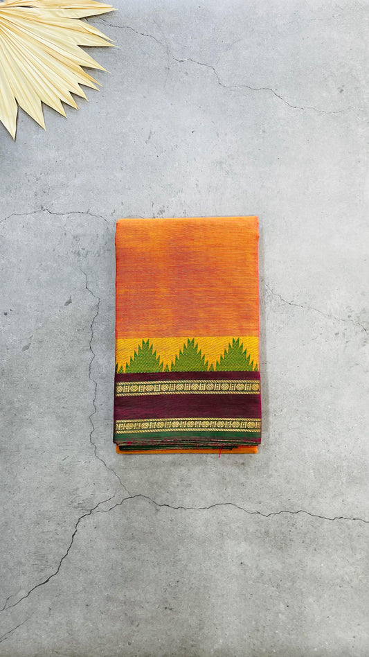 Chettinad Cotton Saree (ORANGE)