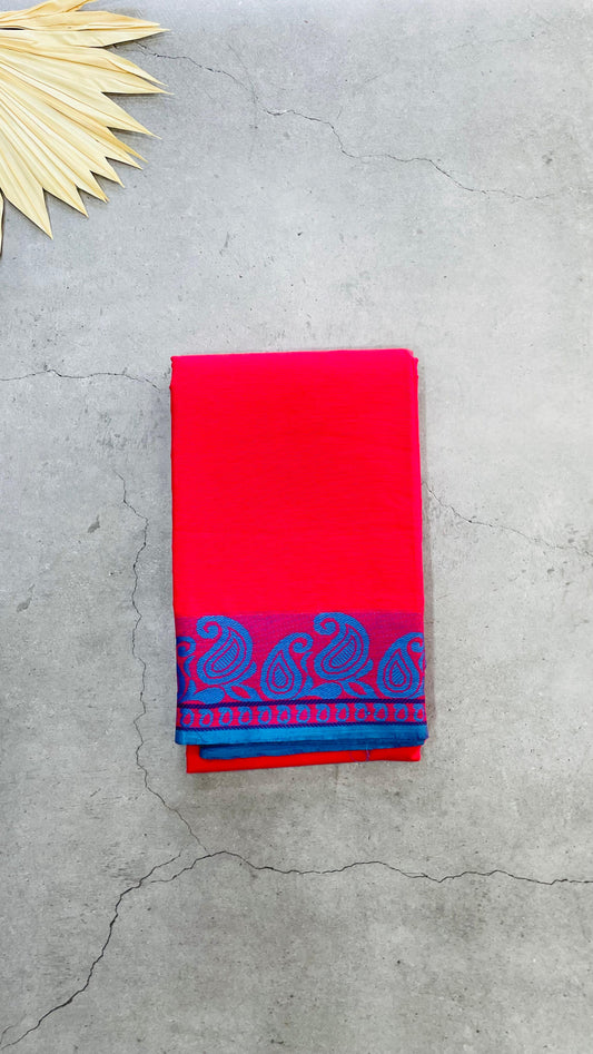 Chettinad Cotton Saree (PINK)