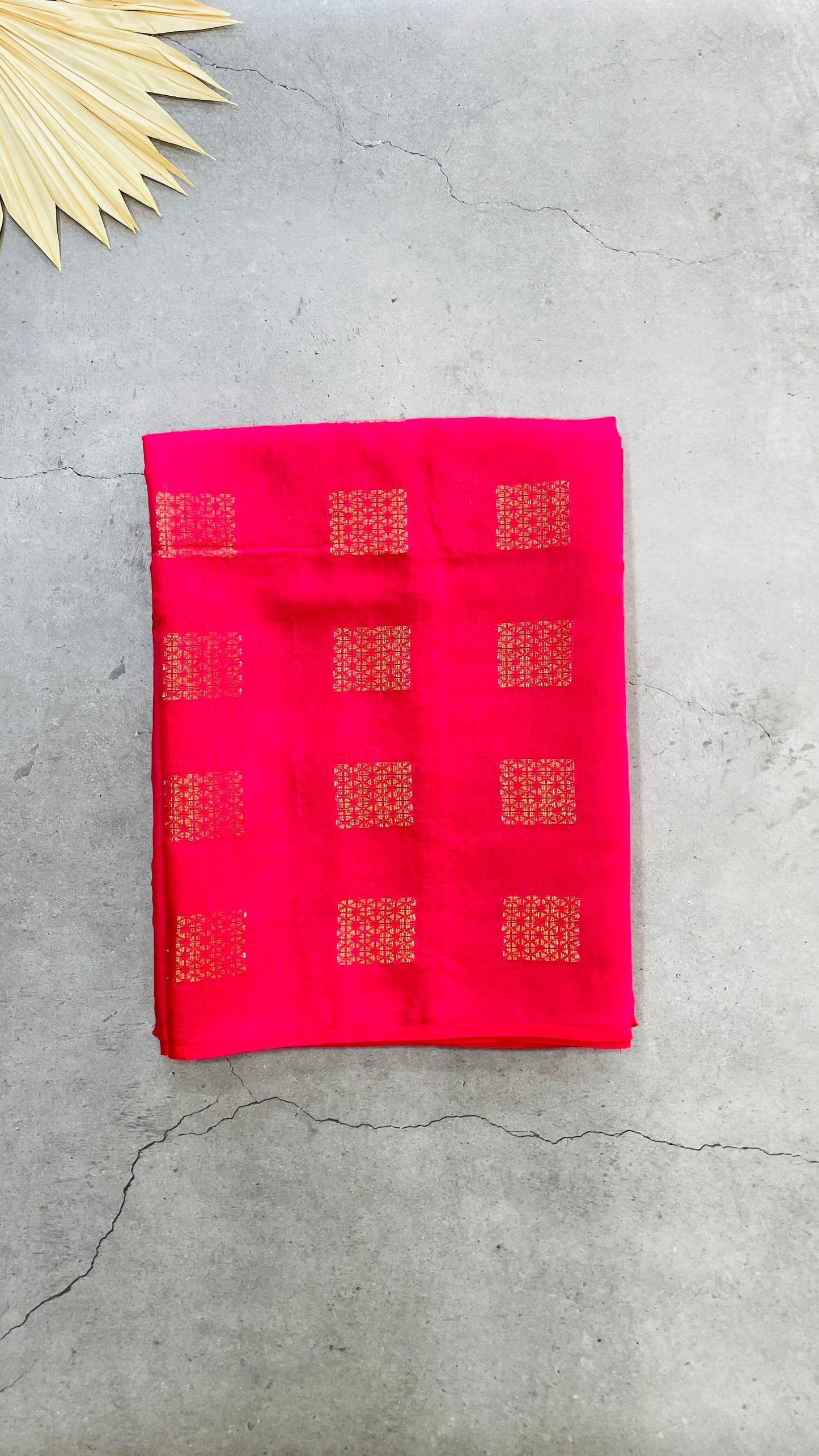 Soft Silk Cotton Saree (PINK)