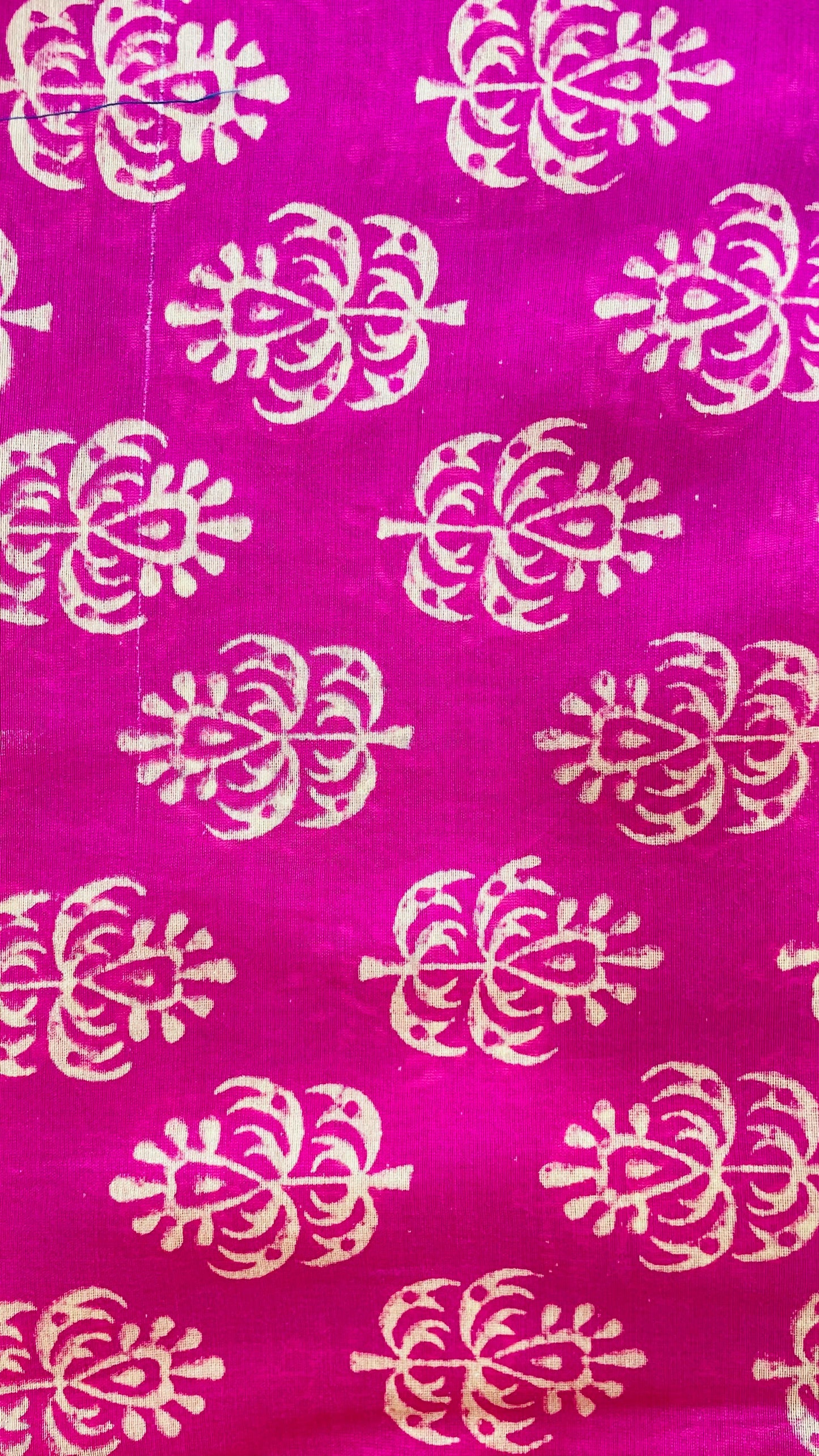 Maheswari Silk Handblock Printed Salwar Suit (PINK)