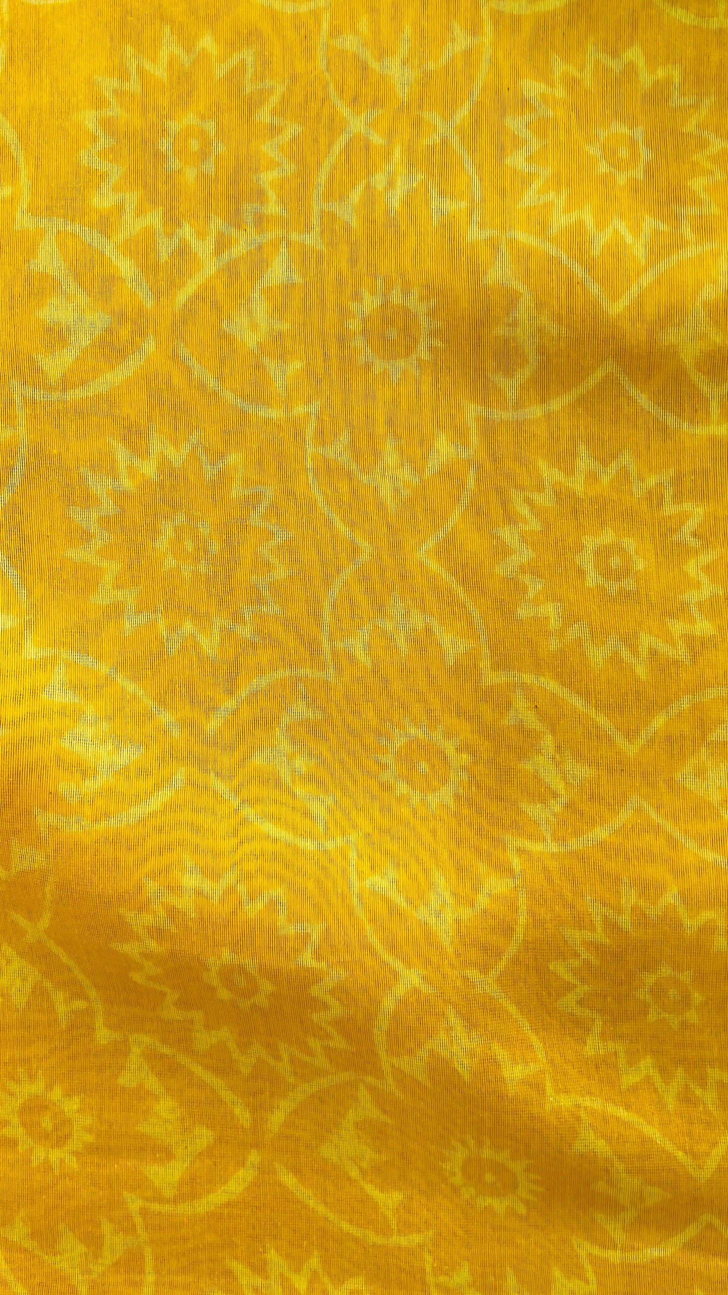 Chanderi Silk Handblock Printed Salwar Suit (YELLOW)