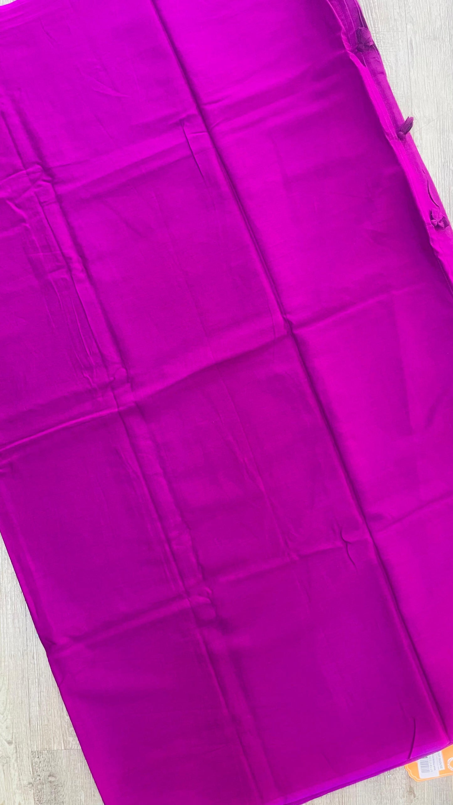 Plain Mul Cotton saree matched with Contrast Blouse (PURPLE)