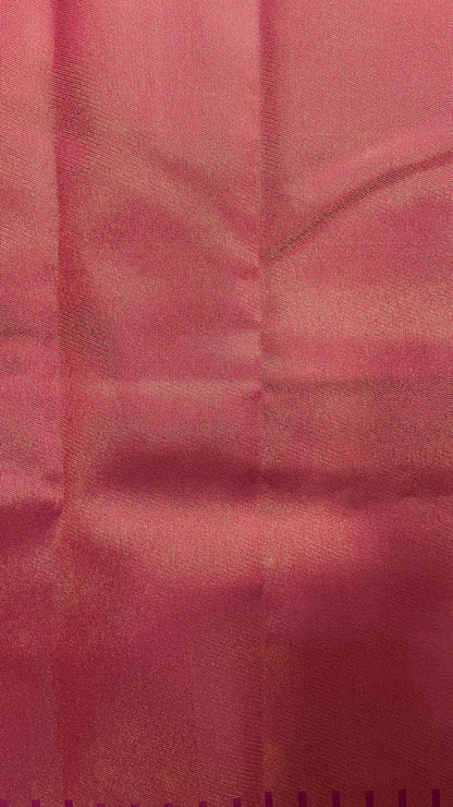 Semi Silk Saree with Modern Zari Border (DARK PINK)