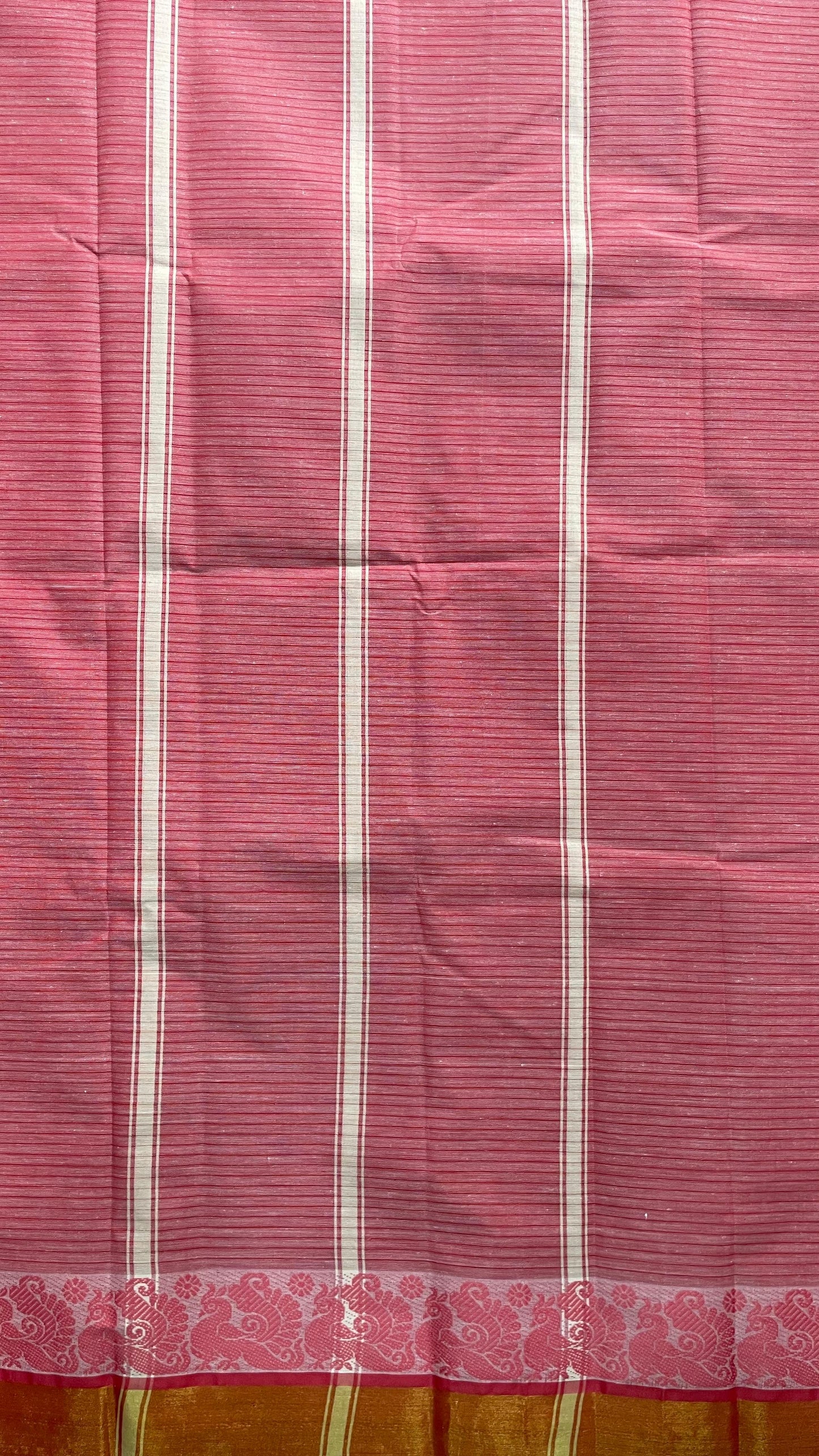 Soft Cotton Saree (DARK PINK)