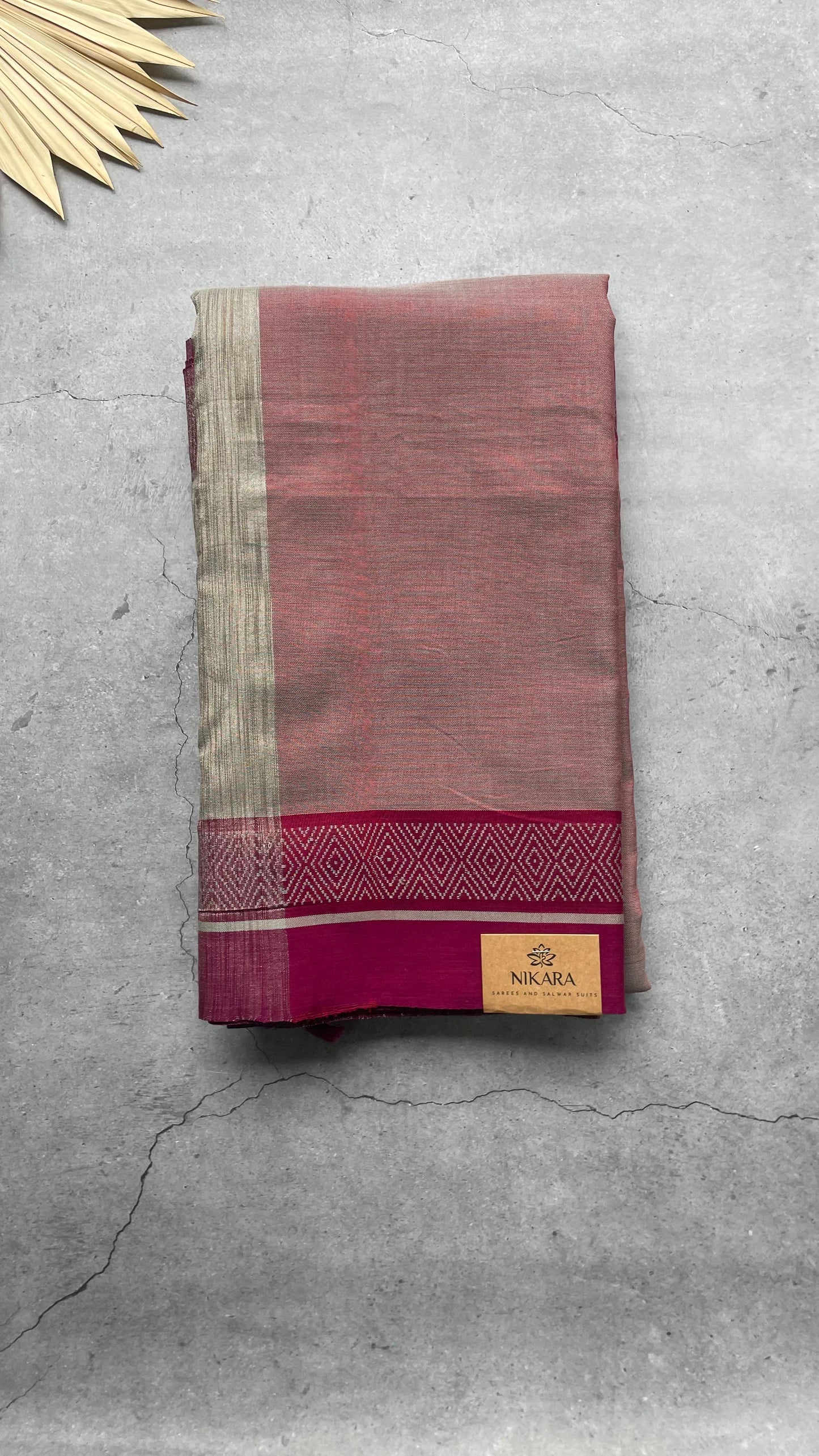 Premium Handwoven Soft Silk Saree with Tissue Zari (LIGHT MAROON)