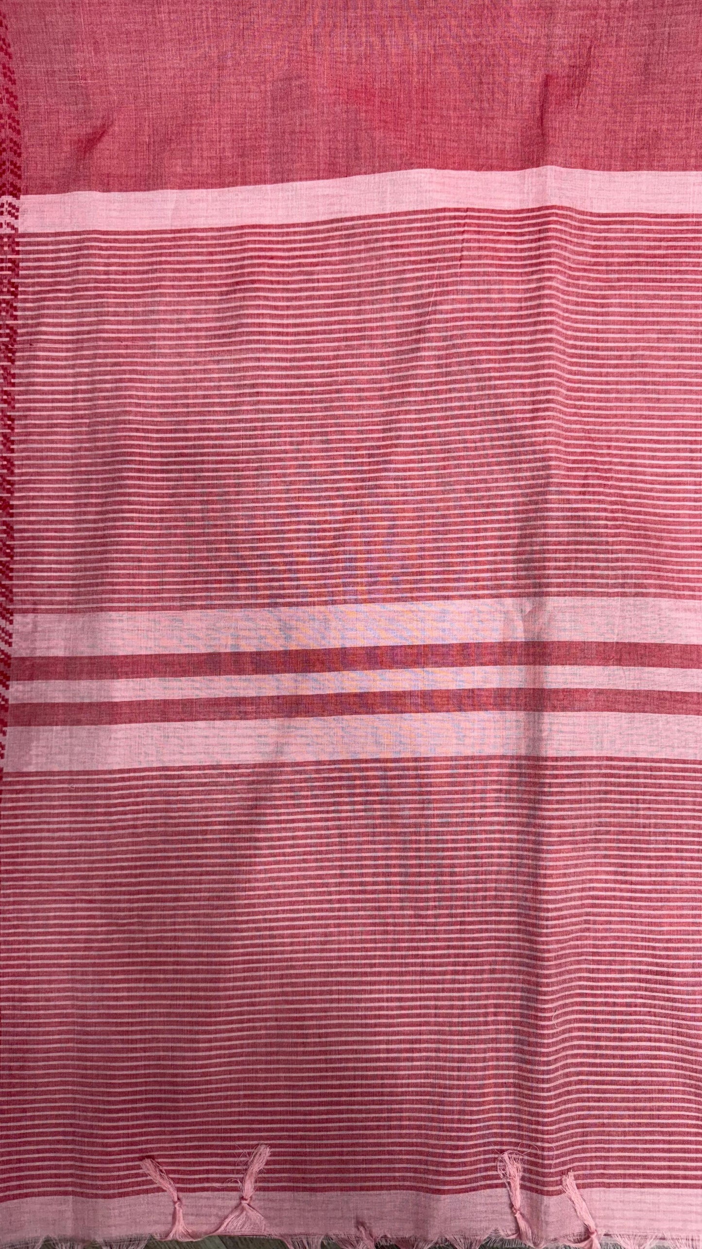 Premium Handwoven Soft Silk Saree (PALE RED)