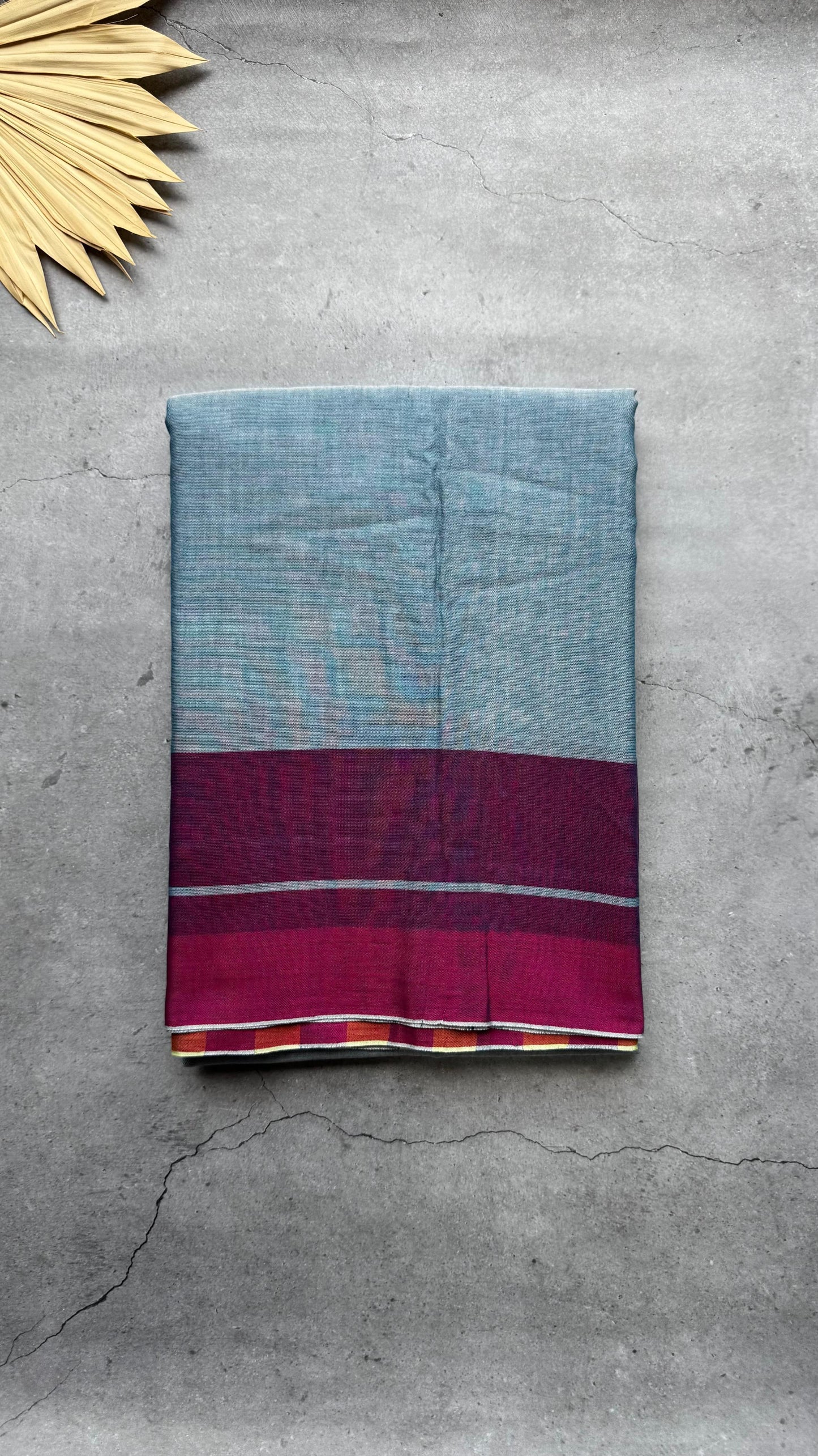 Premium Handwoven Soft Silk Saree (BLUE & GREEN)