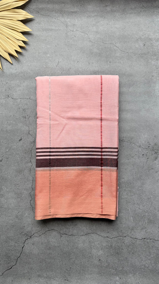 Premium Handwoven Soft Silk Jamdani Saree (PALE PINK)