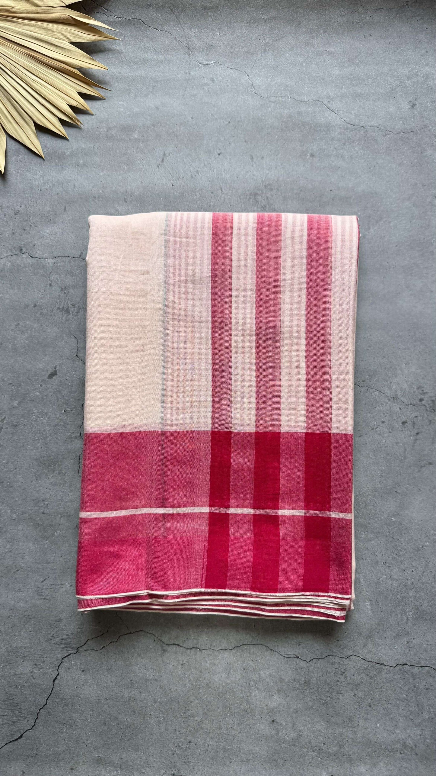 Premium Handloom Soft Cotton Saree (PINK)