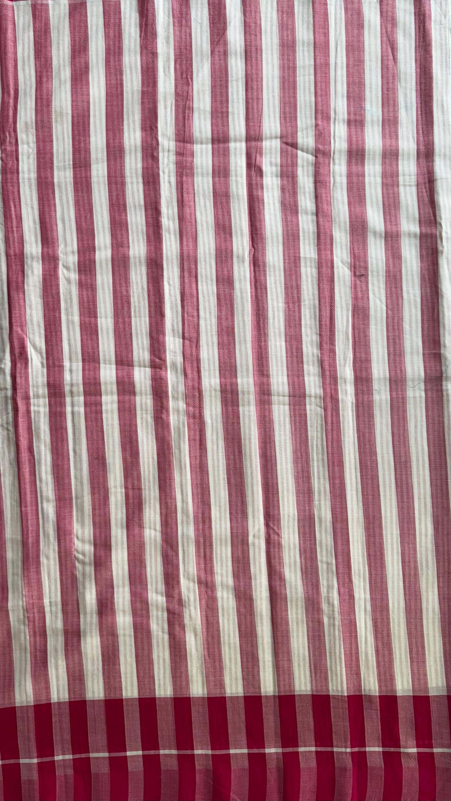 Premium Handloom Soft Cotton Saree (PINK)