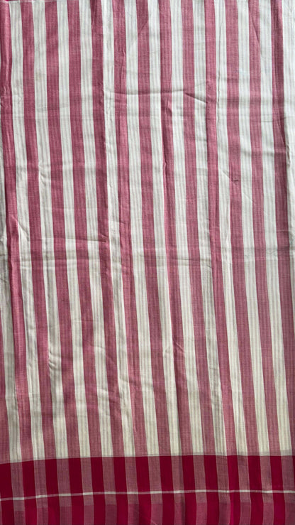 Premium Handloom Soft Cotton Saree (PINK)