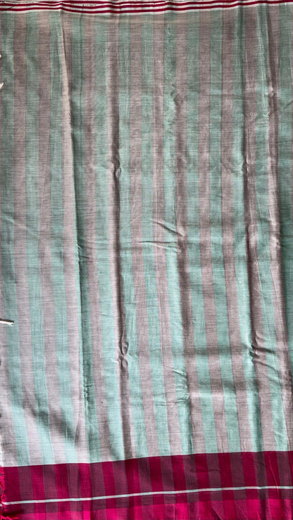 Premium Handwoven Soft Silk Cotton Saree (DOLPHIN GREY)