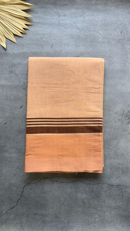 Premium Handwoven Soft Cotton Jamdani Saree (BEIGE)