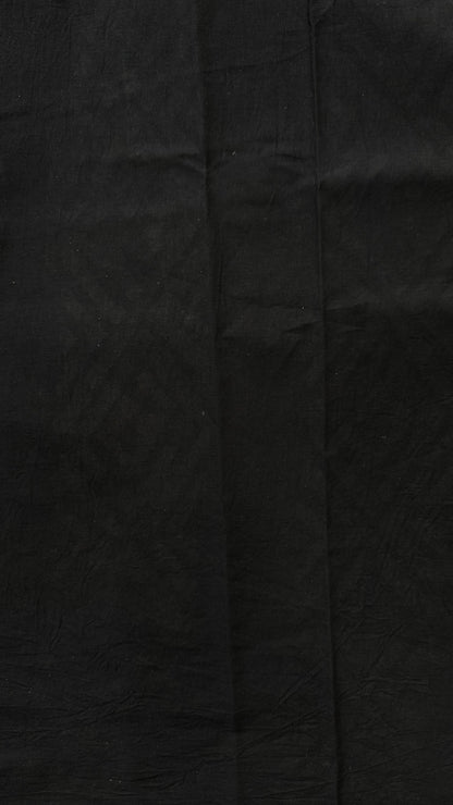 Soft Block Printed  Mulmul Cotton Saree (OFF-WHITE & BLACK)