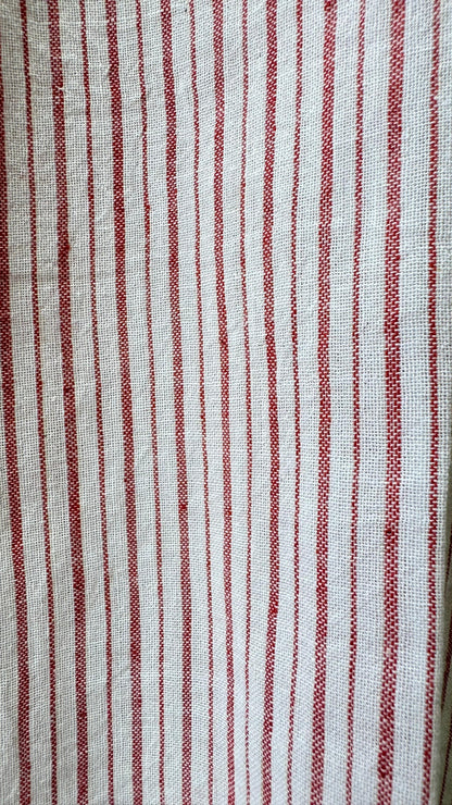 Collared Boxy Fit Stripe Shirt for Women (PINK)